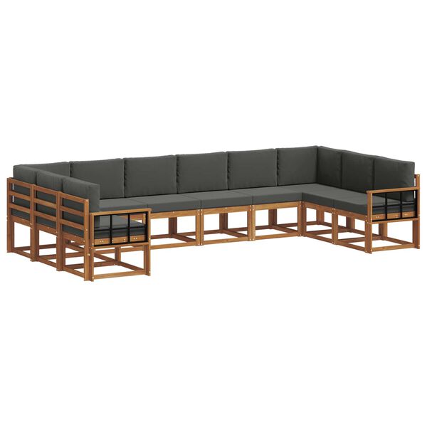 vidaXL &Sigma;&epsilon;&iota;&rho;ά &Kappa;&alpha;&nu;&alpha;&pi;έ &Epsilon;&xi;&omega;&tau;&epsilon;&rho;&iota;&kappa;&omicron;ύ &mu;&epsilon; &mu;&alpha;&xi;&iota;&lambda;ά&rho;&iota; 10 pcs &Phi;&upsilon;&sigma;&iota;&kappa;ό &kappa;&alpha;&iota; &Alpha;&nu;&theta;&rho;&alpha;&kappa;ί