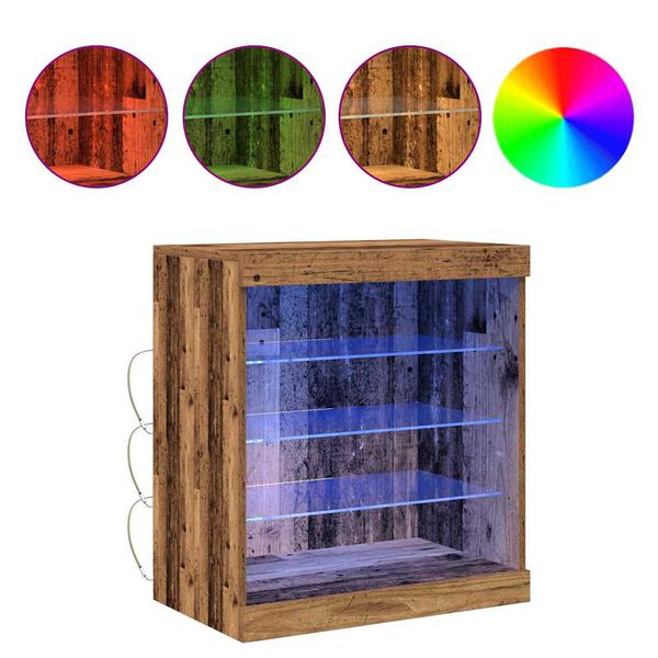 vidaXL Πλαϊνό γραφείο Παλαιό ξύλο 60.5 x 37 x 67 εκ Επεξεργασμένο ξύλο