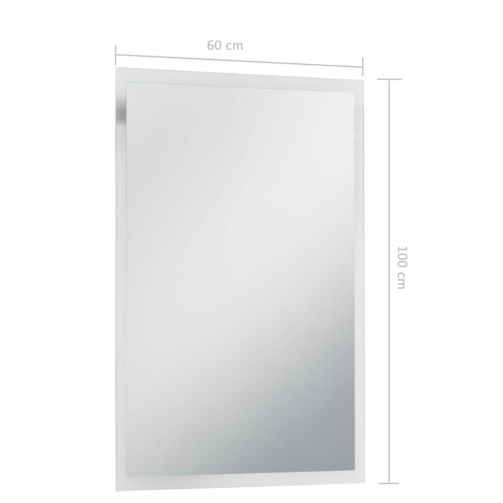 vidaXL Καθρέφτης Μπάνιου Τοίχου με LED 60 x 100 εκ.