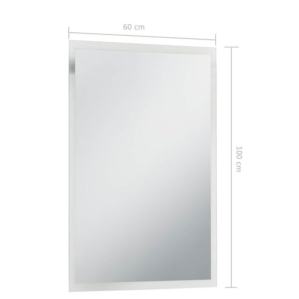 vidaXL Καθρέφτης Μπάνιου Τοίχου με LED 60 x 100 εκ.