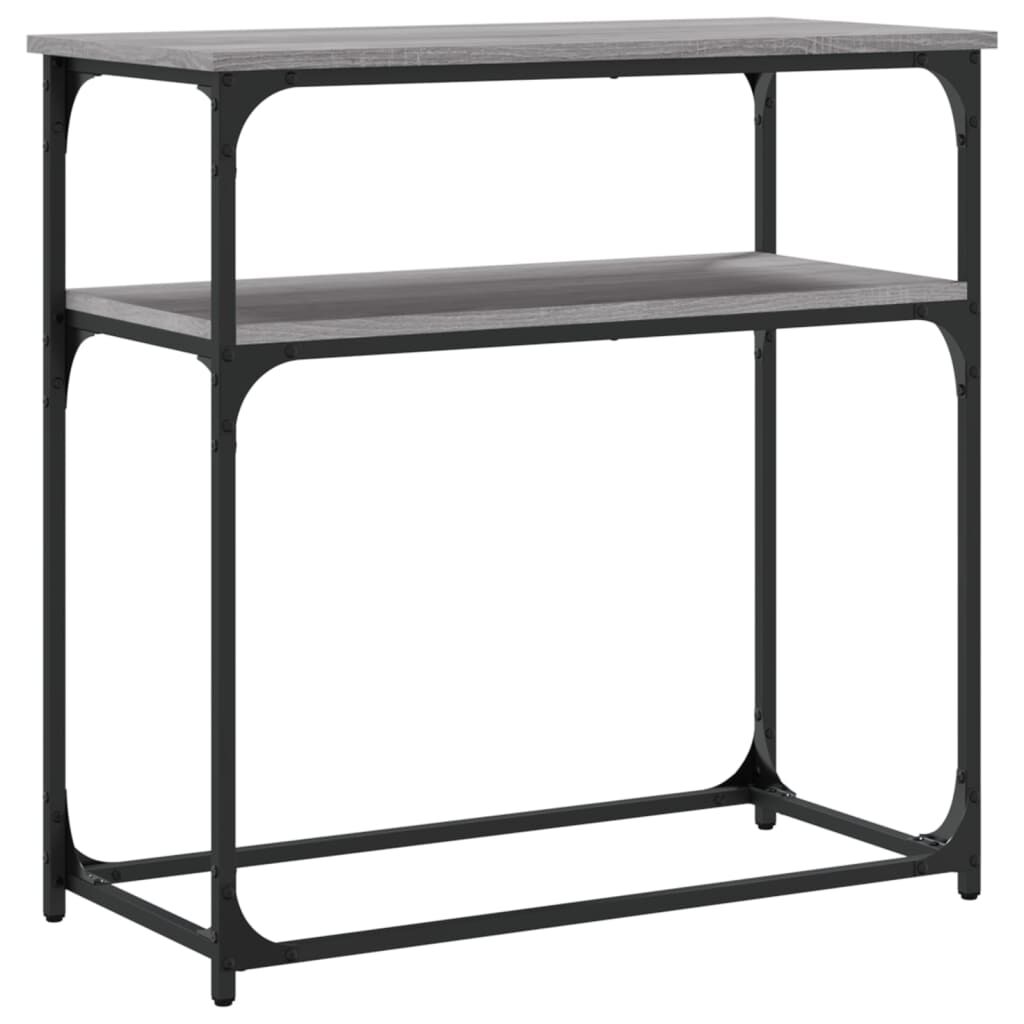 vidaXL Τραπέζι Κονσόλα Γκρι Sonoma 75x35,5x75 εκ. Επεξεργασμένο Ξύλο