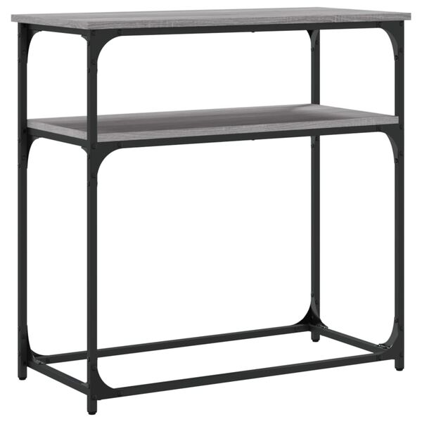 vidaXL Τραπέζι Κονσόλα Γκρι Sonoma 75x35,5x75 εκ. Επεξεργασμένο Ξύλο