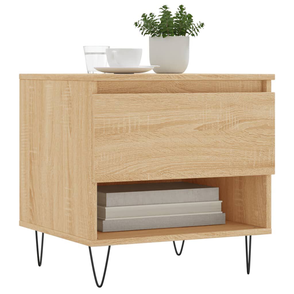 vidaXL Τραπέζια Σαλονιού 2 τεμ. Sonoma Δρυς 50x46x50 εκ. Επεξεργ. Ξύλο