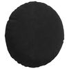 vidaXL Μαξιλάρια καθισμάτων 2 pcs Μαύρο Ø 40 x 13 εκ. Βελούδο