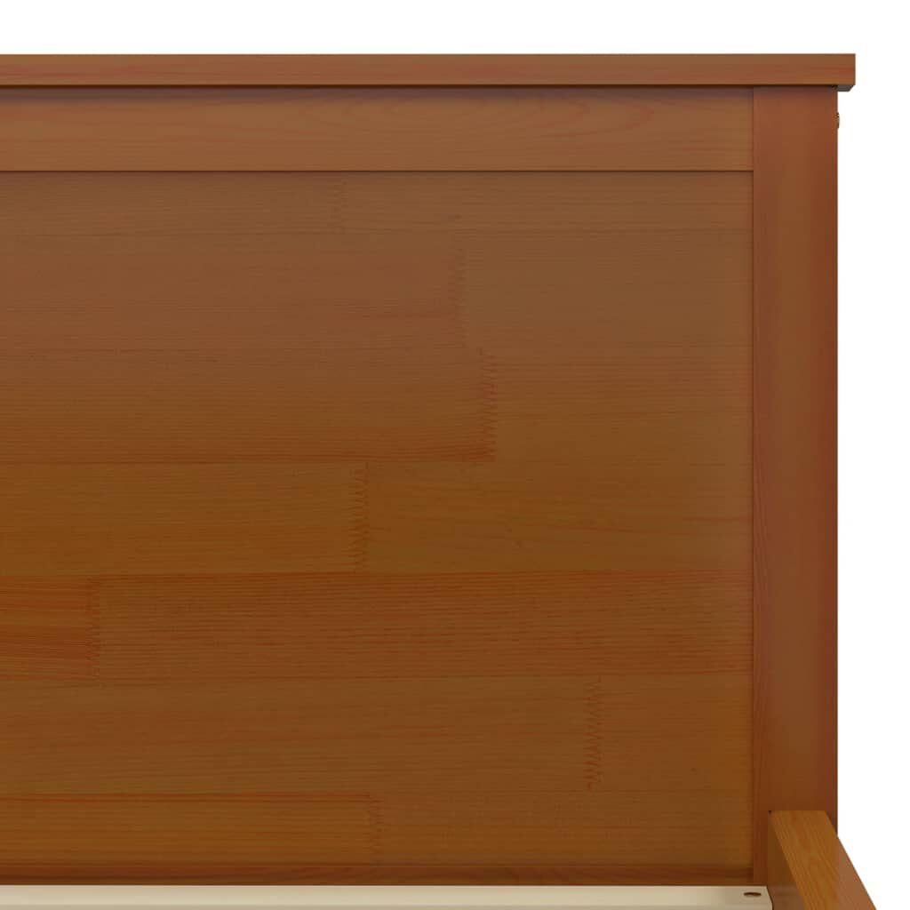 vidaXL Πλαίσιο Κρεβατιού Καφέ Μελί 180 x 200 εκ. από Μασίφ Ξύλο Πεύκου