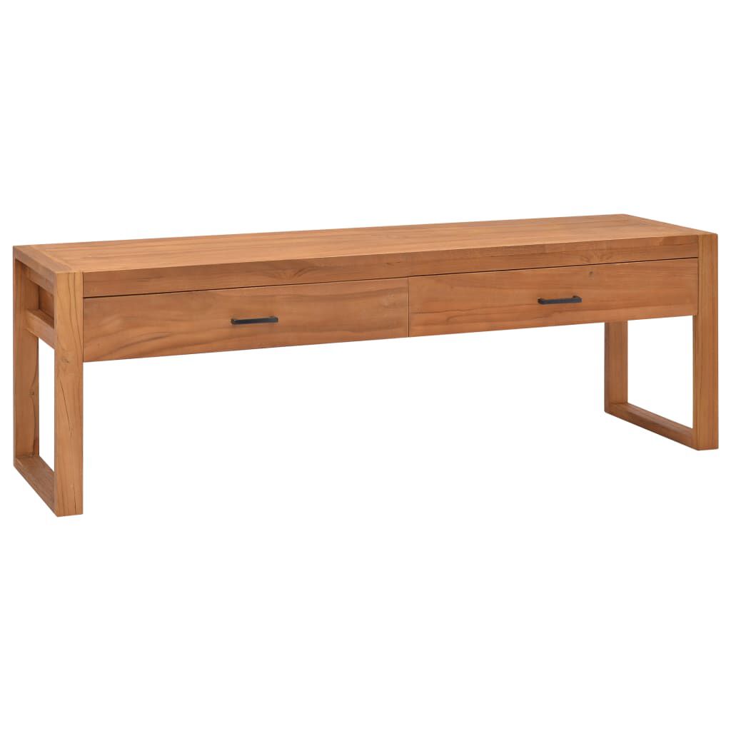 vidaXL Έπιπλο Τηλεόρασης 120 x 40 x 45 εκ. από Μασίφ Ξύλο Teak