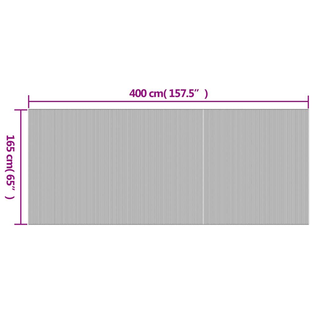 vidaXL Διαχωριστικό Δωματίου Μαύρο 165 x 400 εκ. από Μπαμπού
