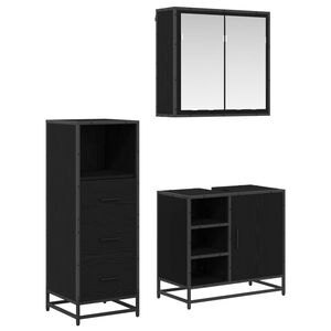 vidaXL &Sigma;&epsilon;&tau; &Epsilon;&pi;ί&pi;&lambda;&omega;&nu; &Mu;&pi;ά&nu;&iota;&omicron;&upsilon; 3 &tau;&mu;&chi;. &Mu;&alpha;ύ&rho;&eta; &Omicron;&xi;&upsilon;ά 65 x 33 x 60 &epsilon;&kappa;