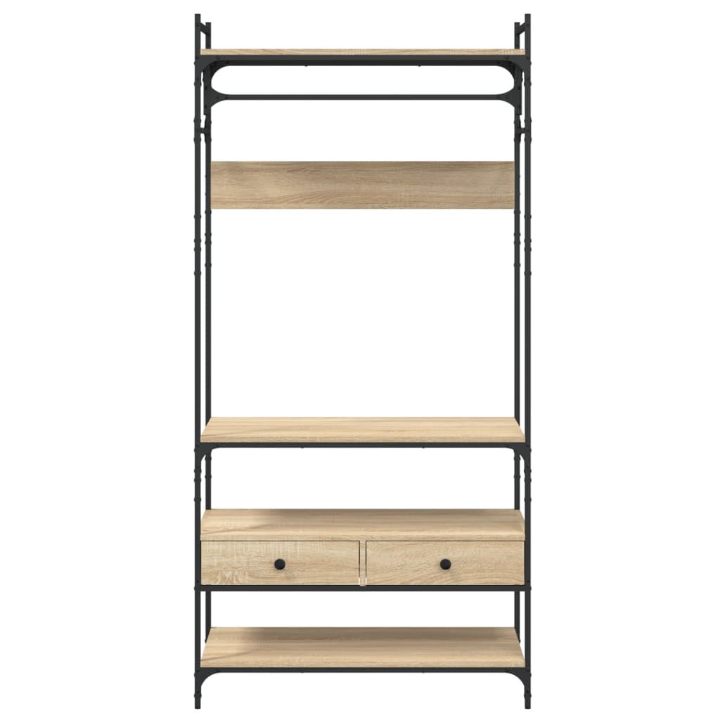 vidaXL Ντουλάπα με Συρτάρια Sonoma Δρυς 89x39x184,5 εκ. Επεξ. Ξύλο