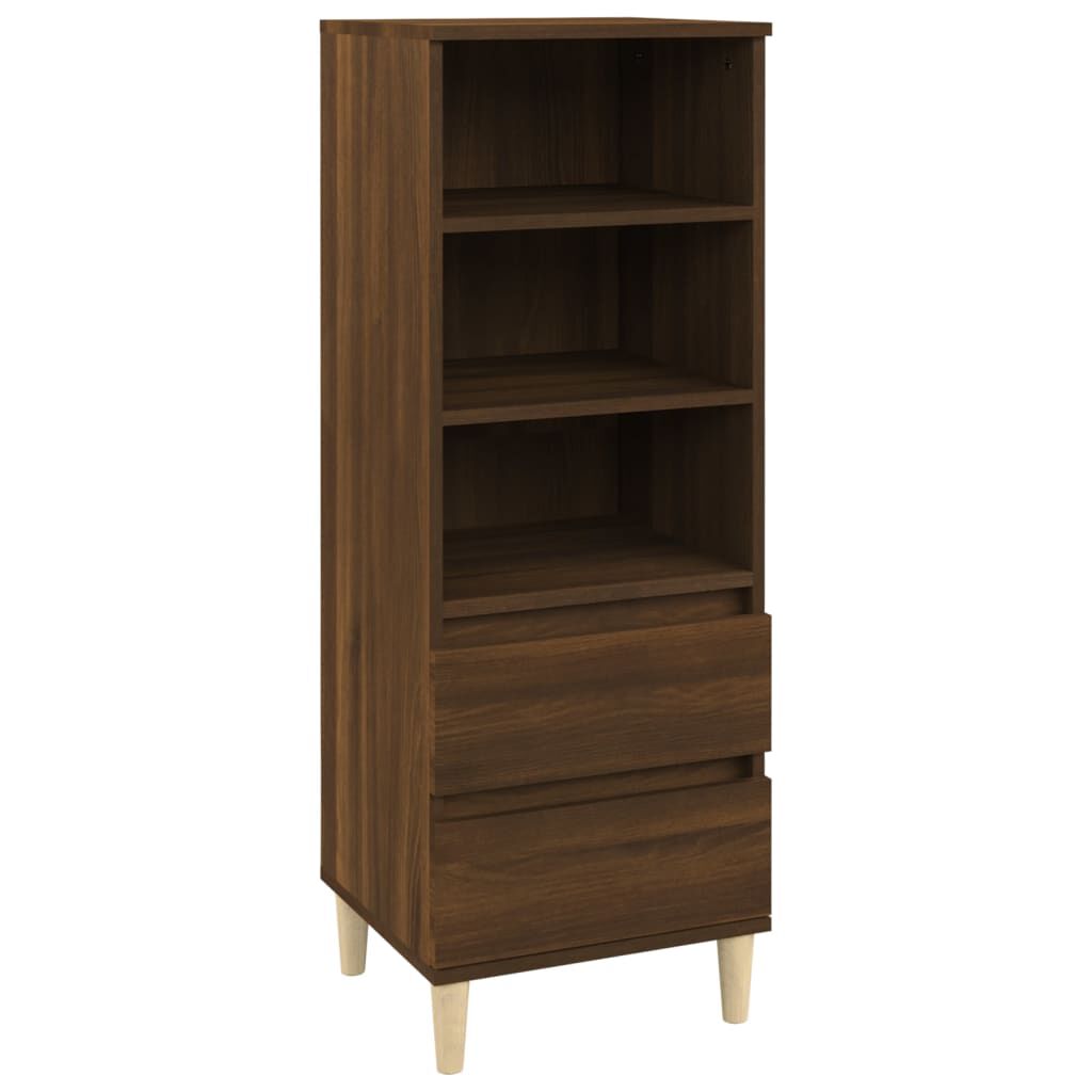 vidaXL Ντουλάπι Καφέ Δρυς 40x36x110 εκ. από Επεξεργασμένο Ξύλο