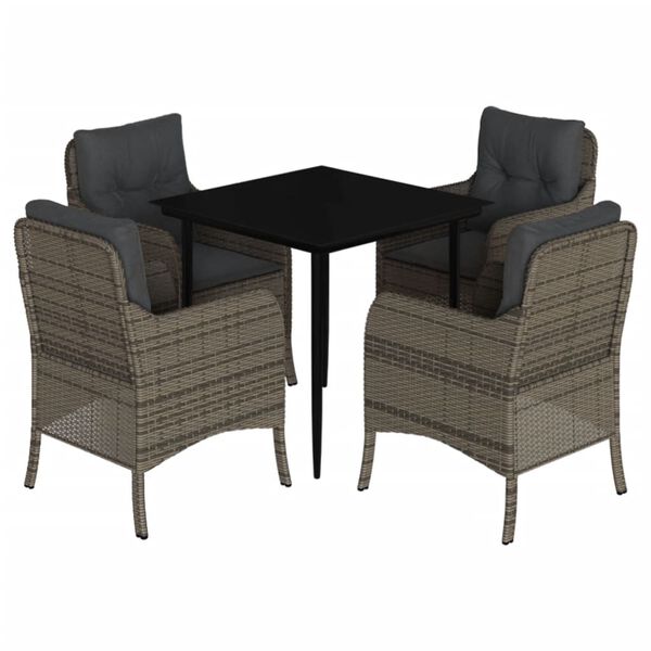 vidaXL &Sigma;&epsilon;&tau; &Tau;&rho;&alpha;&pi;&epsilon;&zeta;&alpha;&rho;ί&alpha;&sigmaf; &Kappa;ή&pi;&omicron;&upsilon; 5 &tau;&epsilon;&mu;. &Gamma;&kappa;&rho;&iota; &Sigma;&upsilon;&nu;&theta;. &Rho;&alpha;&tau;ά&nu; &mu;&epsilon; &Mu;&alpha;&xi;&iota;&lambda;ά&rho;&iota;&alpha;