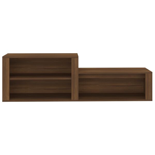 vidaXL Παπουτσοθήκη Καφέ Δρυς 150x35x45 εκ. από Επεξεργασμένο Ξύλο