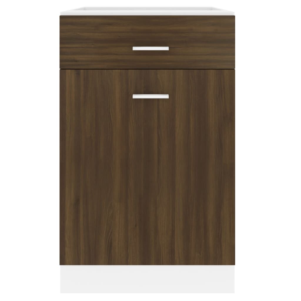 vidaXL Έπιπλο Με Συρτάρι Lyon Καφέ Δρυς 50x46x81,5εκ.