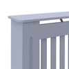 vidaXL Καπάκι Καλοριφέρ 2 pcs Γκρι 112x19x81,5cm Επεξεργασμένο ξύλο