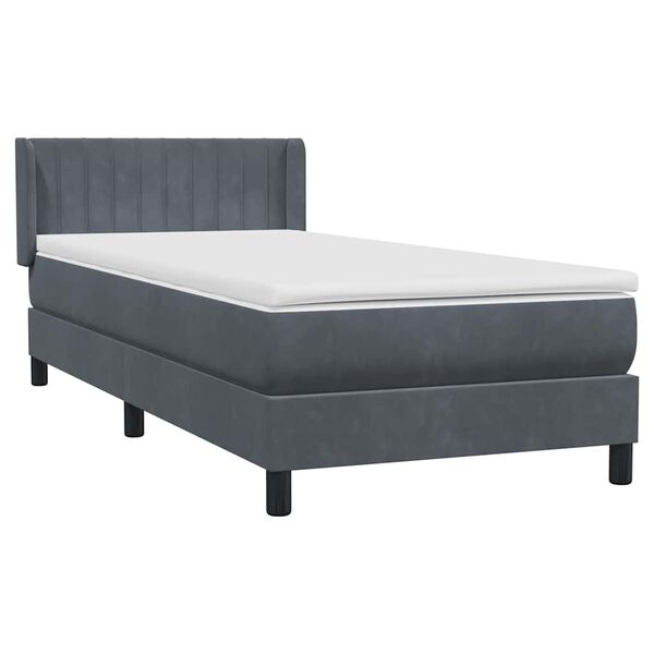 vidaXL &Kappa;&rho;&epsilon;&beta;ά&tau;&iota; Boxspring &mu;&epsilon; &Sigma;&tau;&rho;ώ&mu;&alpha; &Sigma;&kappa;&omicron;ύ&rho;&omicron; &Gamma;&kappa;&rho;&iota; 90x210 &epsilon;&kappa;. &Beta;&epsilon;&lambda;&omicron;ύ&delta;&iota;&nu;&omicron;