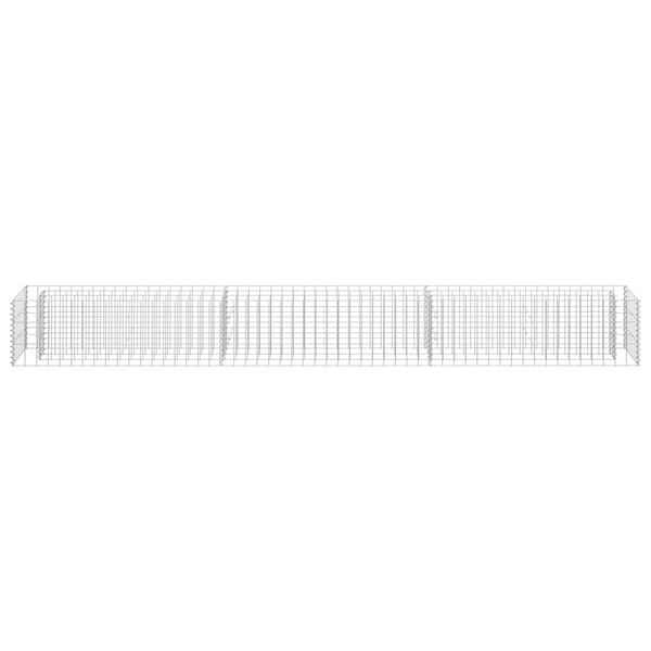 vidaXL Συρματοκιβώτιο-Γλάστρα Υπερυψωμένη 270x30x30 εκ. Γαλβ. Χάλυβας
