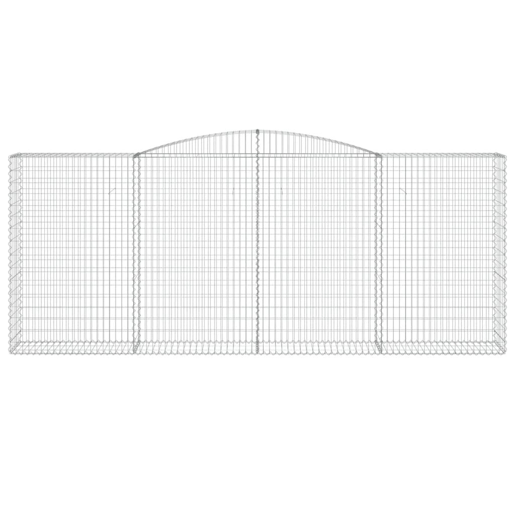vidaXL Συρματοκιβώτια Τοξωτά 5 τεμ. 400x50x160/180 εκ. Γαλβαν. Ατσάλι