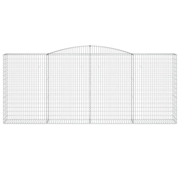 vidaXL Συρματοκιβώτια Τοξωτά 5 τεμ. 400x50x160/180 εκ. Γαλβαν. Ατσάλι