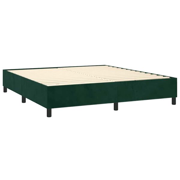 vidaXL &Kappa;&rho;&epsilon;&beta;ά&tau;&iota; Boxspring &mu;&epsilon; &Sigma;&tau;&rho;ώ&mu;&alpha; &Sigma;&kappa;&omicron;ύ&rho;&omicron; &Pi;&rho;ά&sigma;&iota;&nu;&omicron; 200x200&epsilon;&kappa;. &Beta;&epsilon;&lambda;&omicron;ύ&delta;&iota;&nu;&omicron;