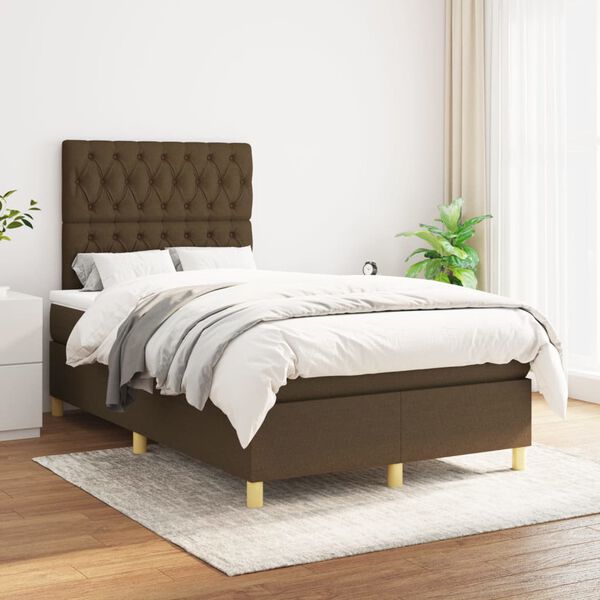 vidaXL &Kappa;&rho;&epsilon;&beta;ά&tau;&iota; Boxspring &mu;&epsilon; &Sigma;&tau;&rho;ώ&mu;&alpha; &Sigma;&kappa;&omicron;ύ&rho;&omicron; &Kappa;&alpha;&phi;έ 120x200 &epsilon;&kappa;. &Upsilon;&phi;&alpha;&sigma;&mu;ά&tau;&iota;&nu;&omicron;