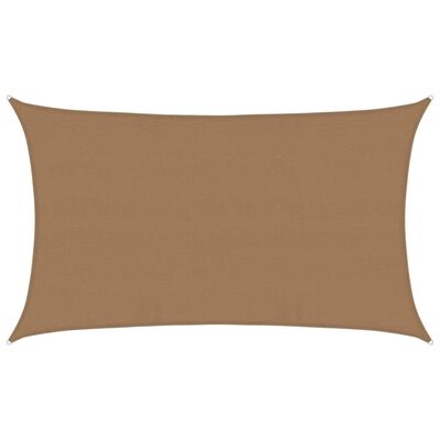 vidaXL Πανί Σκίασης Taupe 5 x 8 μ. από HDPE 160 γρ/μ²