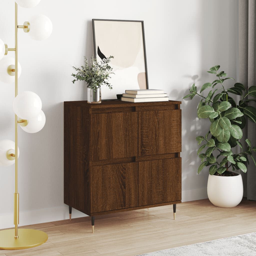 vidaXL Μπουφές Καφέ Δρυς 60x35x70 εκ. από Επεξεργασμένο Ξύλο