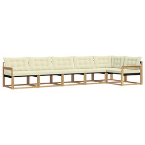 vidaXL &Sigma;&epsilon;&iota;&rho;ά &Kappa;&alpha;&nu;&alpha;&pi;έ &Epsilon;&xi;&omega;&tau;&epsilon;&rho;&iota;&kappa;&omicron;ύ &mu;&epsilon; &mu;&alpha;&xi;&iota;&lambda;ά&rho;&iota; 6 pcs &Lambda;&epsilon;&upsilon;&kappa;ό &kappa;&alpha;&iota; &Kappa;&rho;&epsilon;&mu;