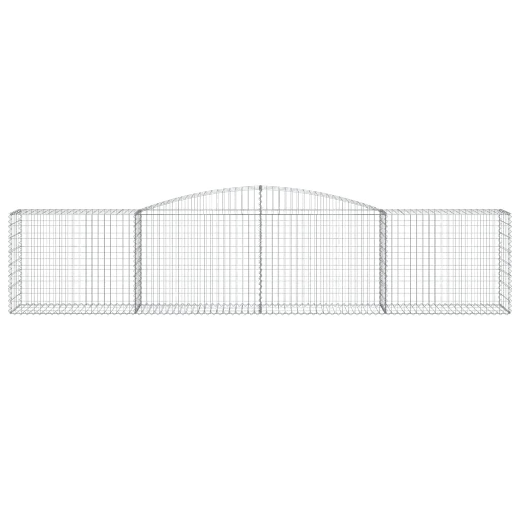 vidaXL Συρματοκιβώτιο Τοξωτό 400x50x80/100εκ. από Γαλβανισμένο Χάλυβα