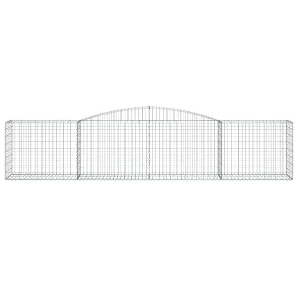 vidaXL Συρματοκιβώτιο Τοξωτό 400x50x80/100εκ. από Γαλβανισμένο Χάλυβα