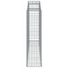 vidaXL Συρματοκιβώτια Τοξωτά 10 τεμ. 300x50x180/200 εκ. Γαλβαν. Ατσάλι