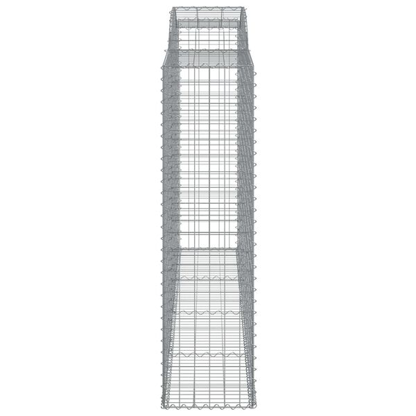 vidaXL Συρματοκιβώτια Τοξωτά 10 τεμ. 300x50x180/200 εκ. Γαλβαν. Ατσάλι