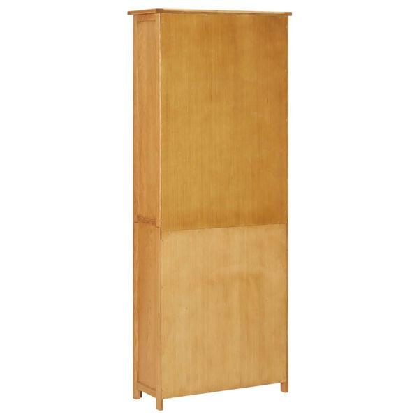 vidaXL Βιβλιοθήκη με 2 Πόρτες 70 x 30 x 180 εκ. Μασίφ Ξύλο Δρυός
