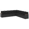 vidaXL Patio Sofa Set 9-&theta;έ&sigma;&iota;&alpha; Black