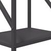 vidaXL Ράφι για καυσόξυλα Μαύρο 34x25x100 cm Ατσάλι ψυχρής έλασης