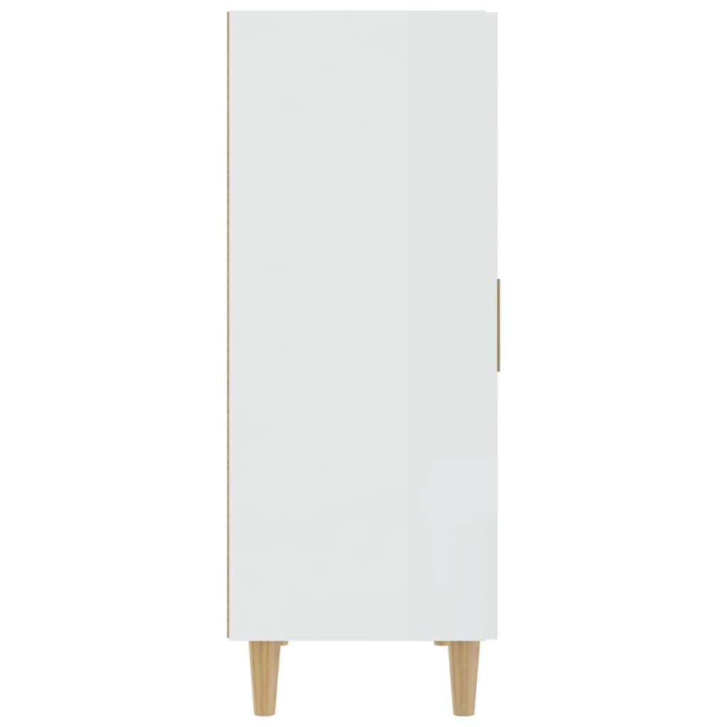 vidaXL Ντουλάπι Γυαλιστερό Λευκό 70 x 34 x 90 εκ. Επεξεργασμένο Ξύλο