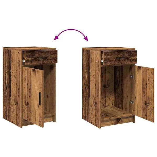 vidaXL Τραπέζι περιποίησης με συρτάρι 2 pcs Καφέ 50 x 41 x 135 εκ