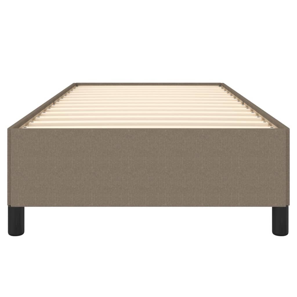 vidaXL Σκελετός Κρεβατιού Χωρίς Στρώμα Taupe 90x200 εκ. Υφασμάτινο