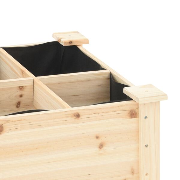 vidaXL Γλάστρα Κήπου με Πλέγματα 161x43x76 εκ Μασίφ Ξύλο Πεύκου