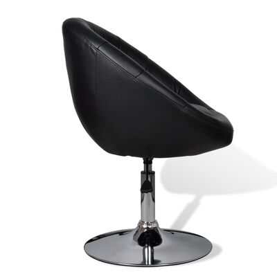 vidaXL Καρέκλες Μπαρ 2 τεμ. Μαύρες από Συνθετικό Δέρμα