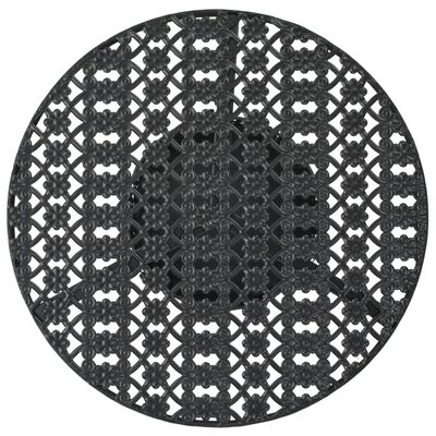 vidaXL Τραπέζι Bistro Μαύρο 40 x 70 εκ. Μεταλλικό