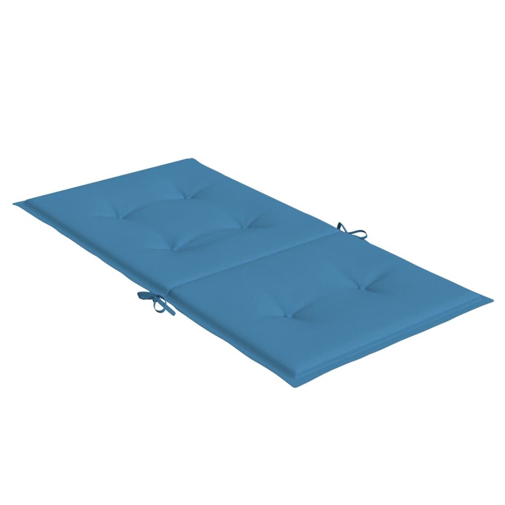 vidaXL Μαξιλάρια Καρέκλας με Πλάτη 2 τεμ. Μπλε 100x50x4 εκ. Ύφασμα