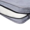 vidaXL Καναπές - Κρεβάτι Σκύλου Γκρι 57 x 34 x 36 εκ. Βελουτέ