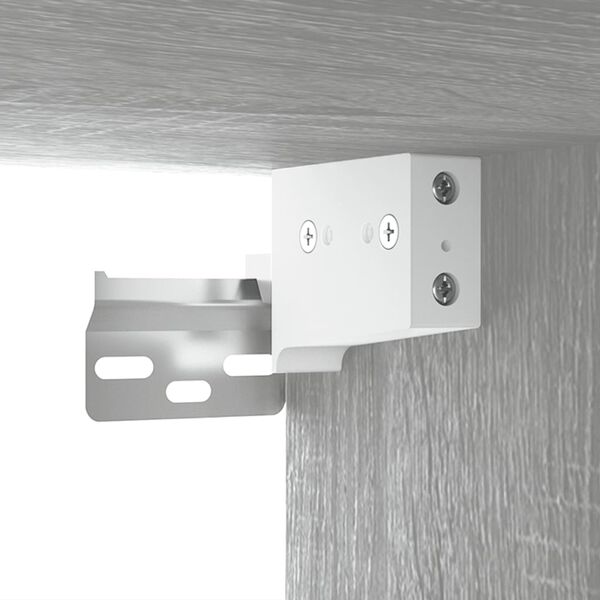 vidaXL Ντουλάπι Τοίχου Γκρι Sonoma 35x34x90 εκ. Επεξεργασμένο Ξύλο