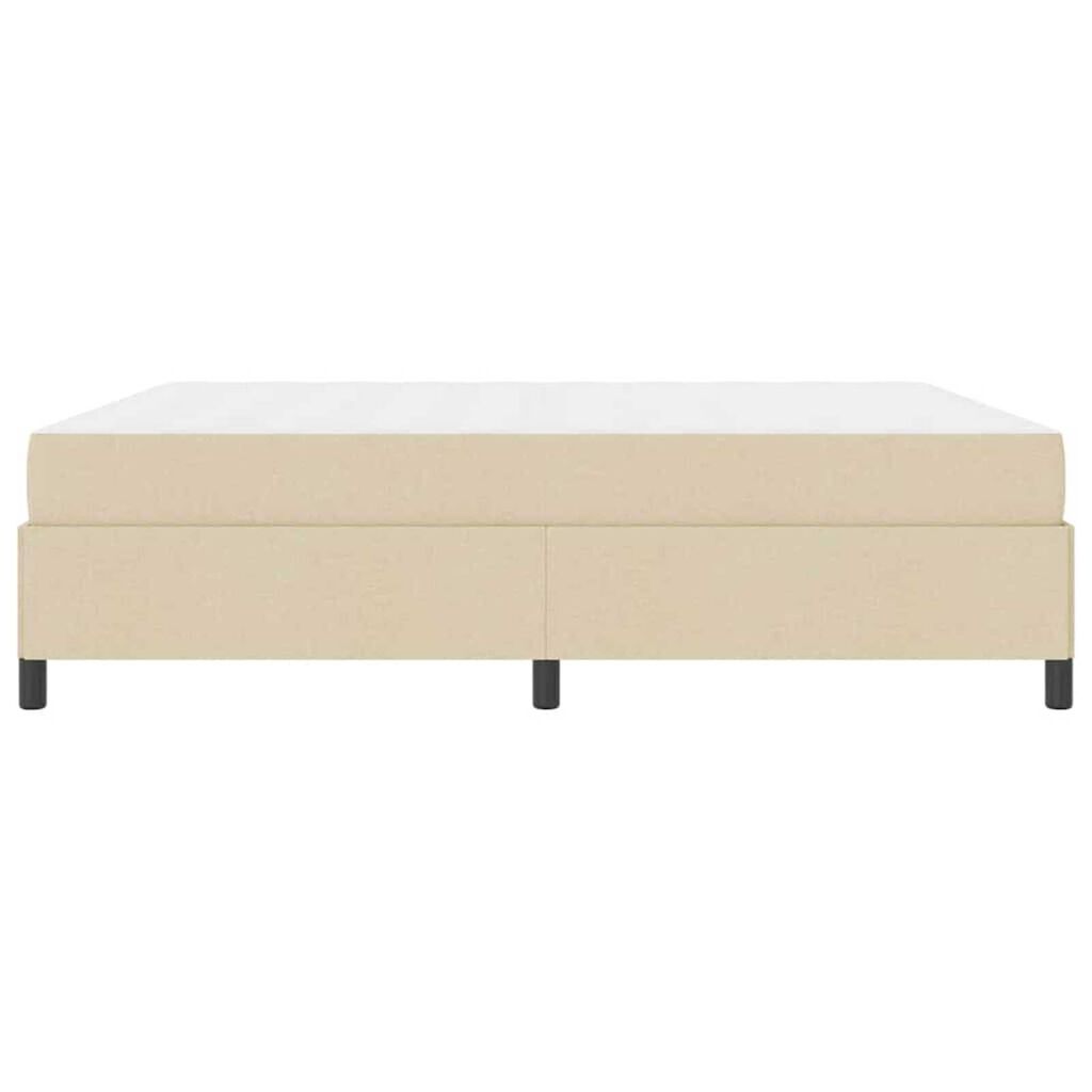 vidaXL Κρεβάτι με ελατήρια Κρέμα 180 x 200 cm