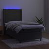 vidaXL &Kappa;&rho;&epsilon;&beta;ά&tau;&iota; Boxspring &mu;&epsilon; &Sigma;&tau;&rho;ώ&mu;&alpha; & LED &Sigma;&kappa;. &Gamma;&kappa;&rho;&iota; 80x200 &epsilon;&kappa;. &Beta;&epsilon;&lambda;&omicron;ύ&delta;&iota;&nu;&omicron;
