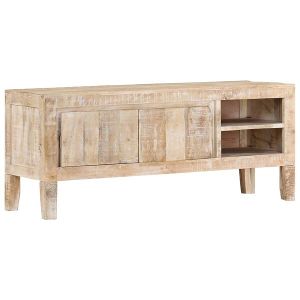 vidaXL Έπιπλο Τηλεόρασης 110 x 30 x 46 εκ. από Μασίφ Ξύλο Μάνγκο