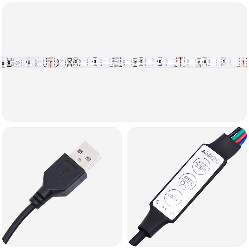 vidaXL Οθωμανικό κρεβάτι με στρώμα & LEDs Σκούρο γκρι 140x190cm Velvet