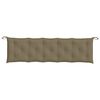 vidaXL Μαξιλάρια Πάγκου Κήπου 2 τεμ. Taupe Μελανζέ 180x50x7 εκ. Ύφ.
