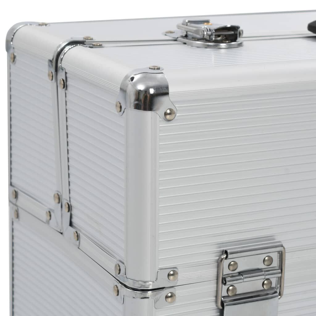 vidaXL Εργαλειοθήκη 47x36x20 εκ. Ασημί Αλουμινίου