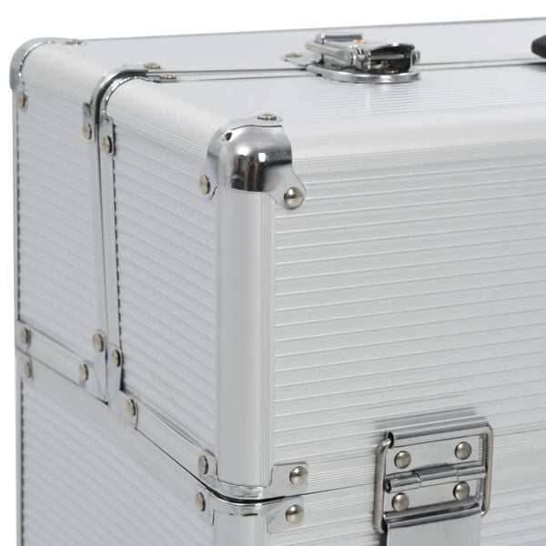 vidaXL Εργαλειοθήκη 47x36x20 εκ. Ασημί Αλουμινίου